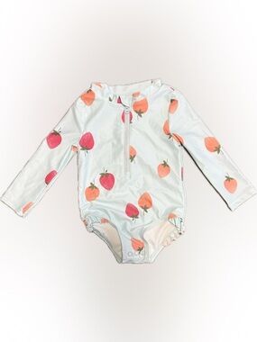 Carter’s Baby Long Sleeve Strawberry Print Rash Guard Swimwear